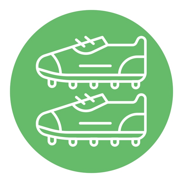 Estilo de ilustración vectorial de botas de fútbol