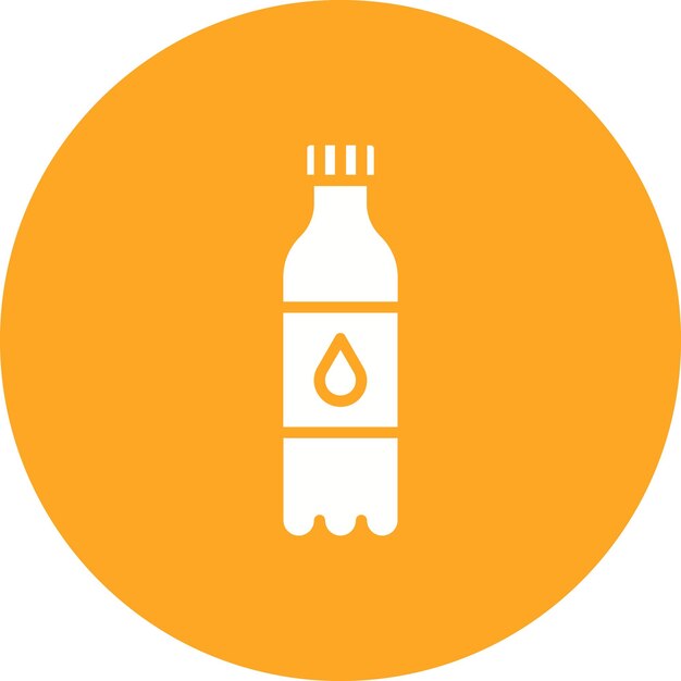 Estilo de ilustración vectorial de la botella de agua