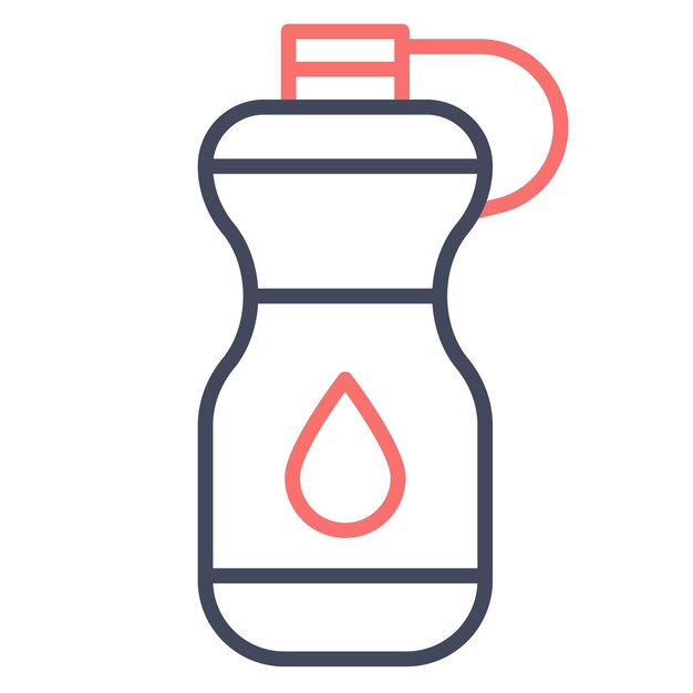 Estilo de ilustración vectorial de botellas de agua