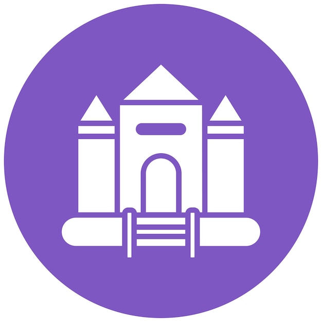Estilo de ilustración vectorial de Bouncy Castle