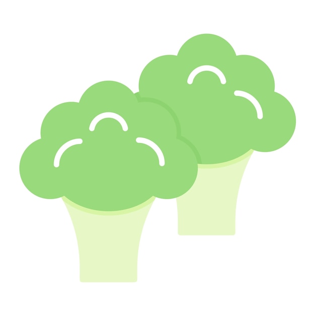 Estilo de ilustración vectorial del brócoli