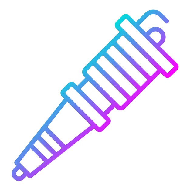 Estilo de ilustración vectorial de las bujías