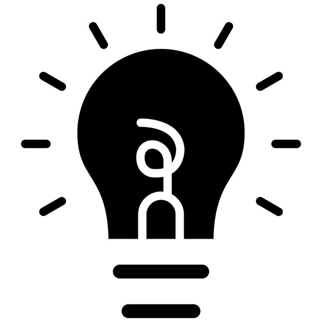 Estilo de la ilustración vectorial del bulbo
