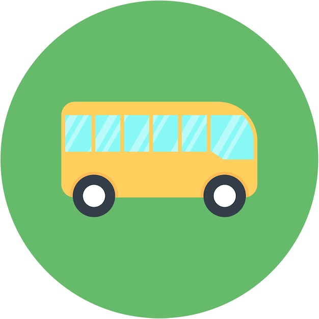 Estilo de ilustración vectorial del bus