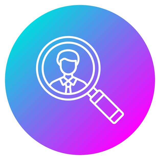 Estilo de ilustración vectorial de búsqueda de empleados
