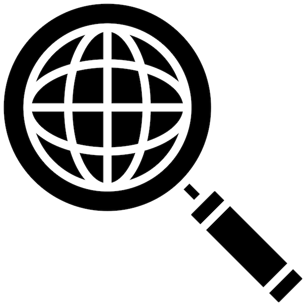 Estilo de ilustración vectorial de búsqueda global