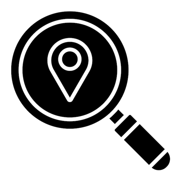 Estilo de ilustración vectorial de búsqueda de ubicación