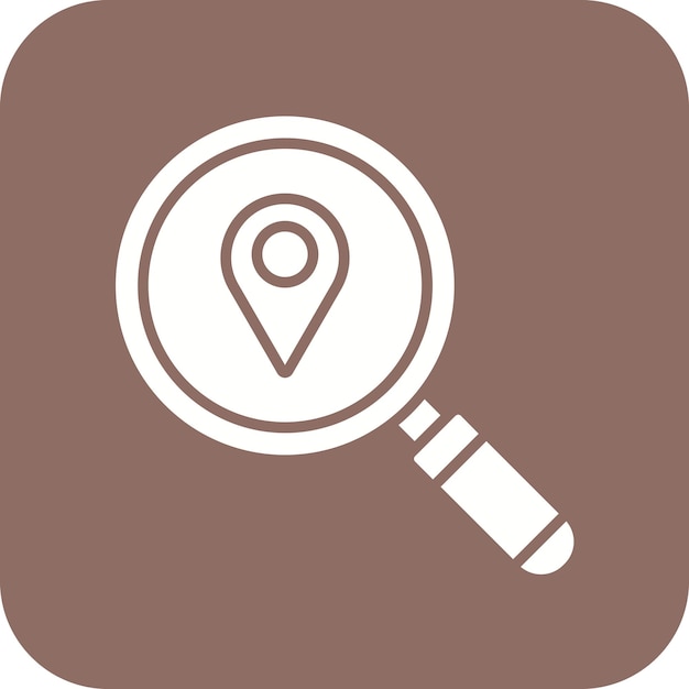Estilo de ilustración vectorial de búsqueda de ubicación