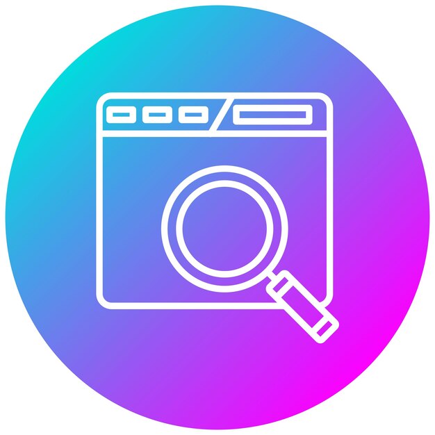 Estilo de ilustración vectorial de búsqueda en la web