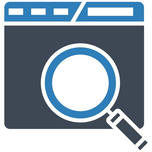 Estilo de ilustración vectorial de búsqueda en la web