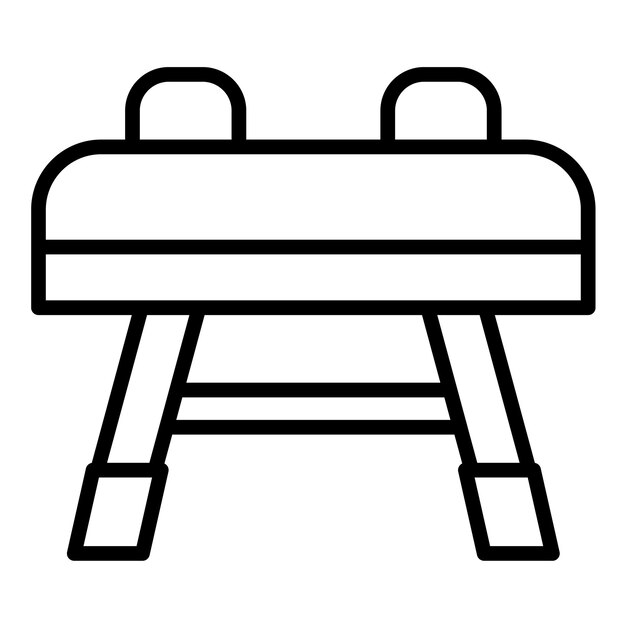 Estilo de ilustración vectorial del caballo saltador
