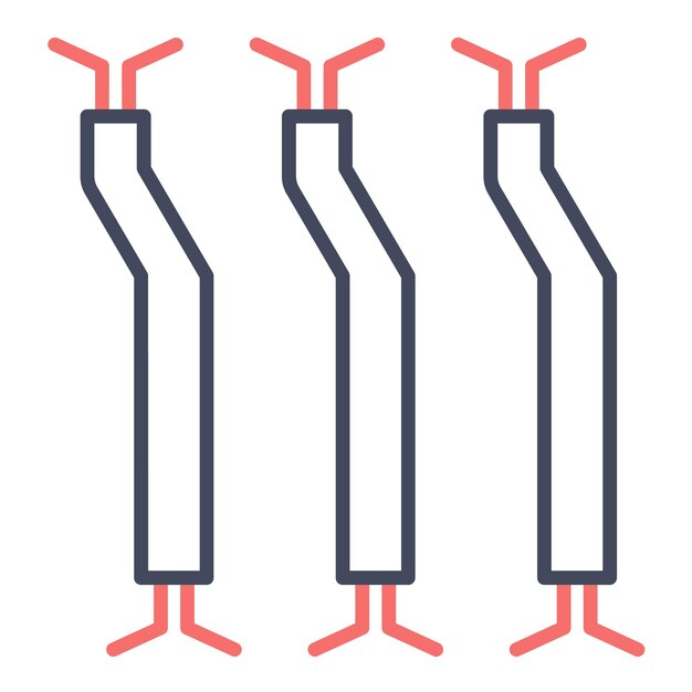 Estilo de la ilustración vectorial de cableado
