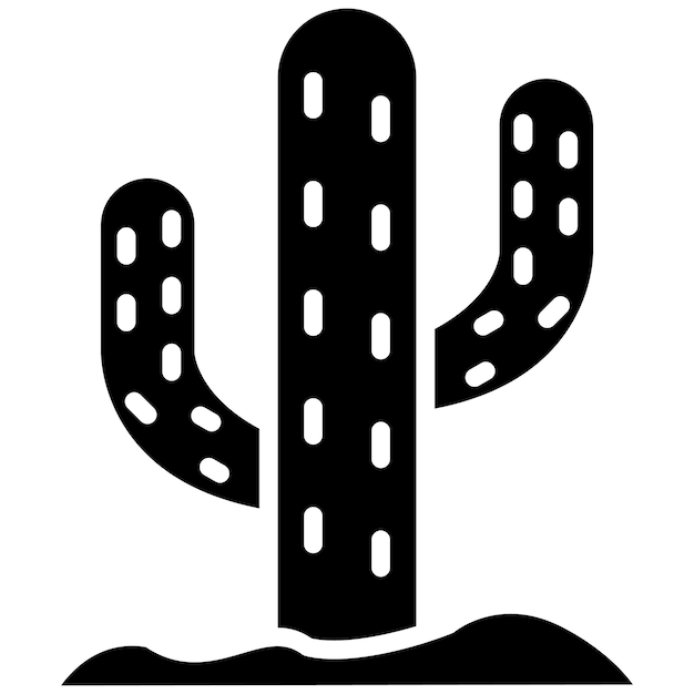 Estilo de ilustración vectorial de cactus