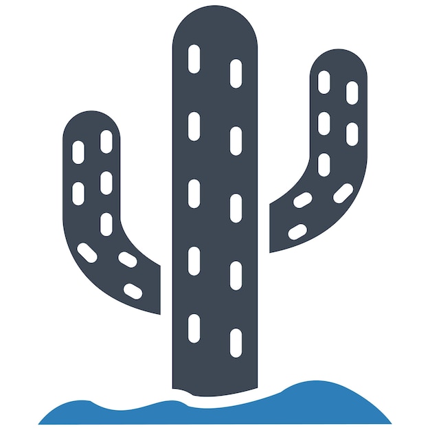 Estilo de ilustración vectorial de cactus