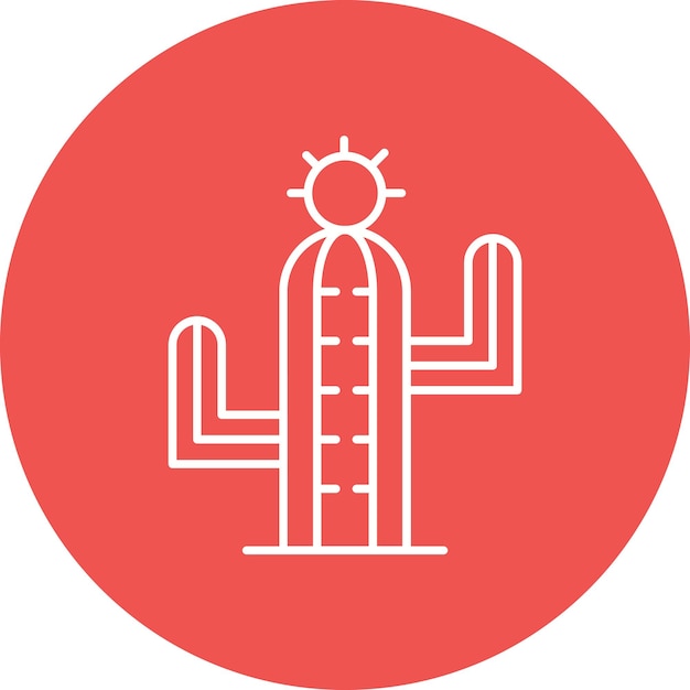 Estilo de ilustración vectorial de cactus
