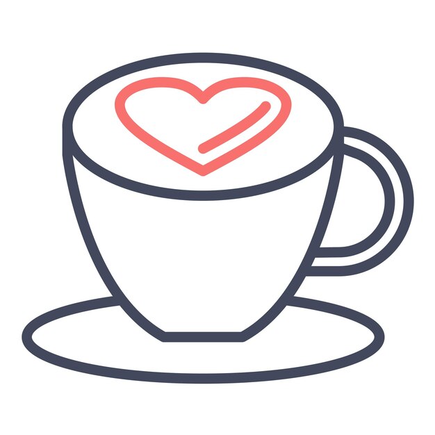 Estilo de ilustración vectorial de café con leche