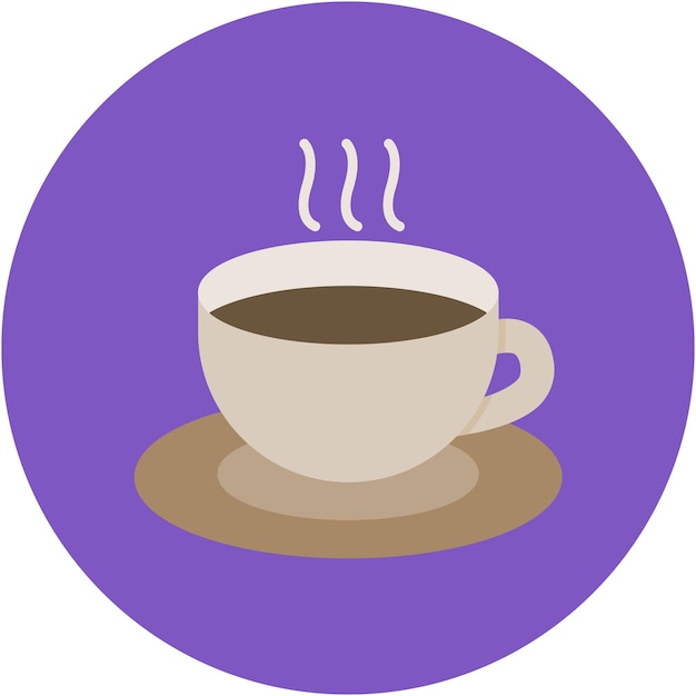 Estilo de ilustración vectorial del café