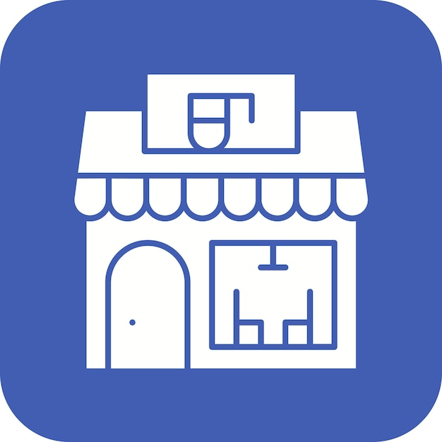 Estilo de ilustración vectorial de la cafetería