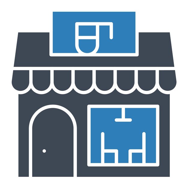 Estilo de ilustración vectorial de la cafetería