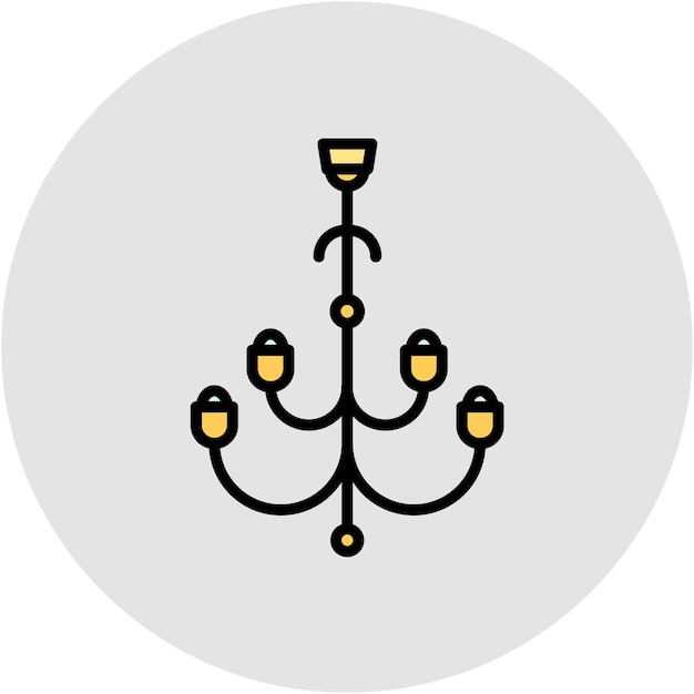 Estilo de ilustración vectorial de Cahndelier