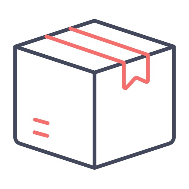 Estilo de ilustración vectorial de la caja de carga