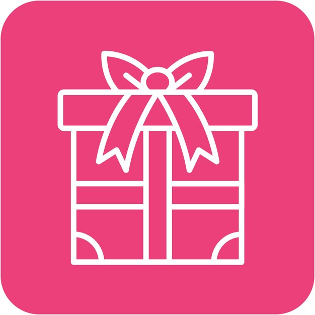 Estilo de ilustración vectorial de la caja de regalos