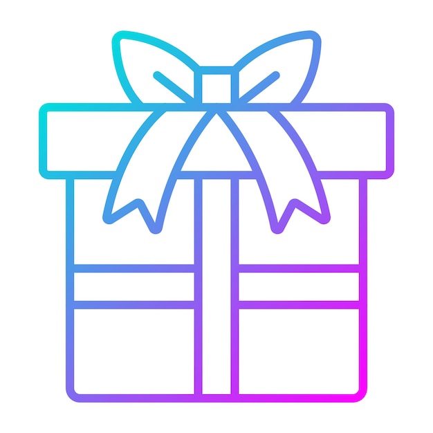 Estilo de ilustración vectorial de la caja de regalos