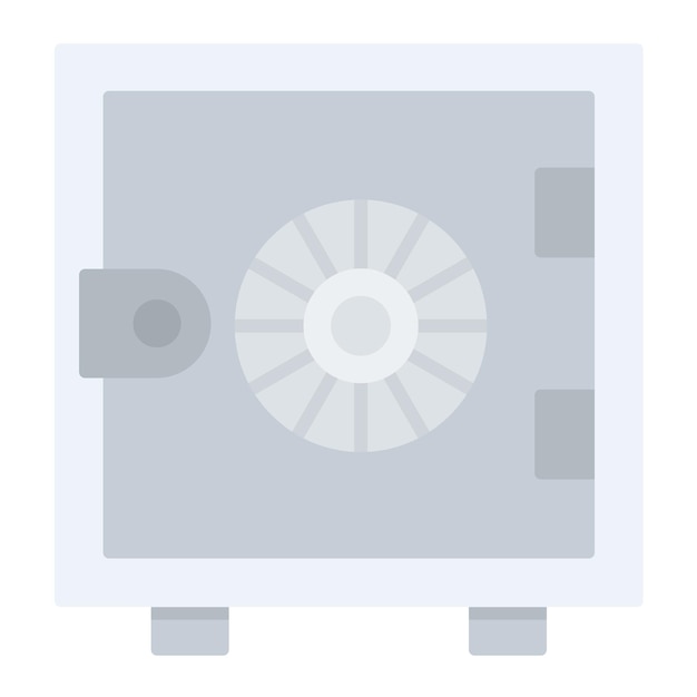 Estilo de ilustración vectorial de la caja de seguridad