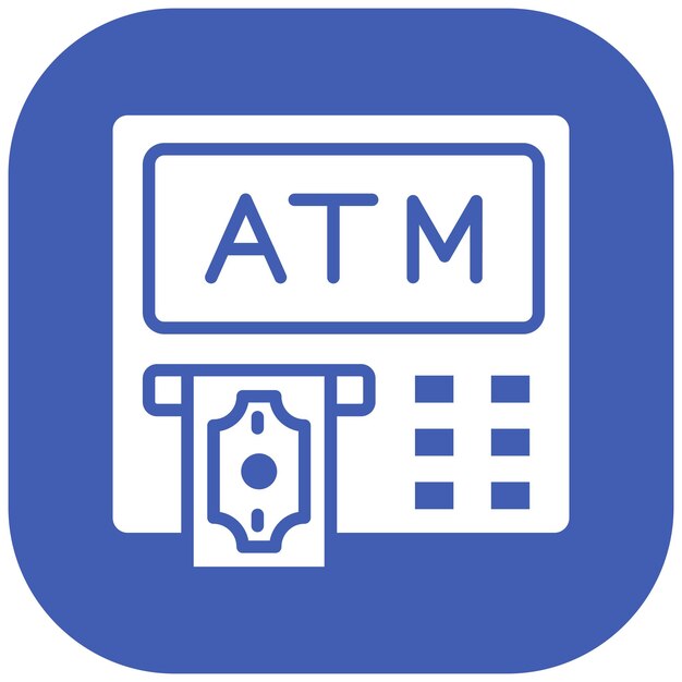 Estilo de ilustración vectorial del cajero automático