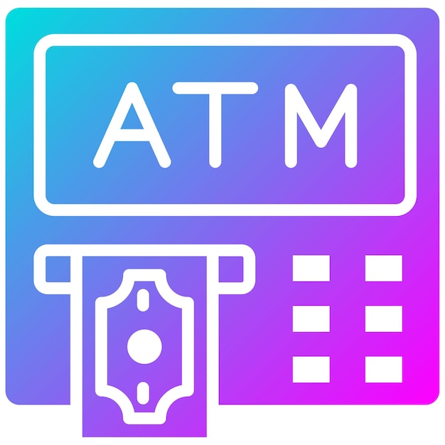 Estilo de ilustración vectorial del cajero automático