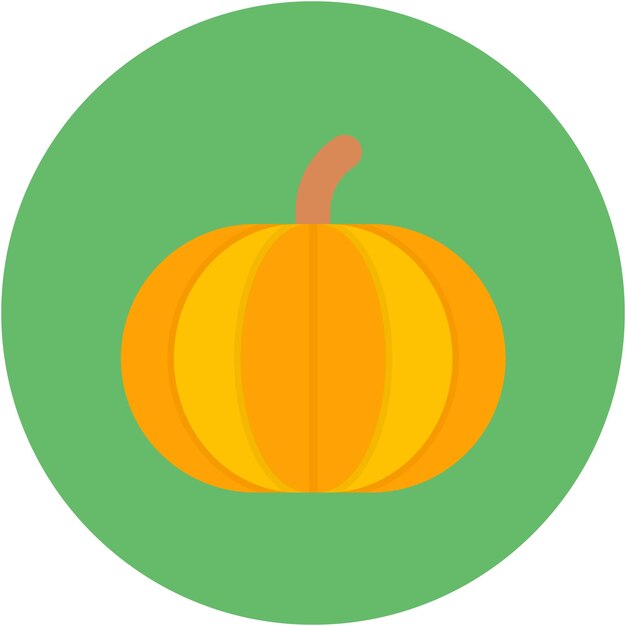 Estilo de ilustración vectorial de calabaza