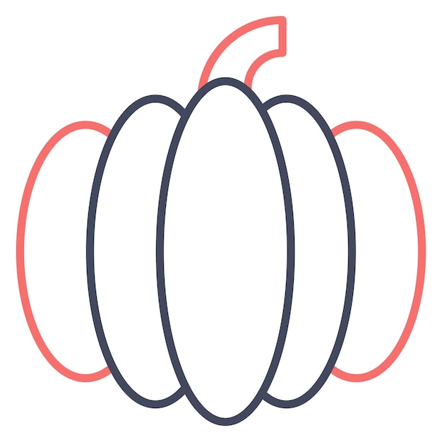 Estilo de ilustración vectorial de calabaza