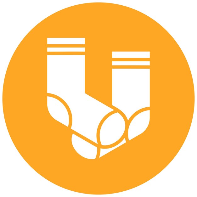 Estilo de ilustración vectorial de los calcetines