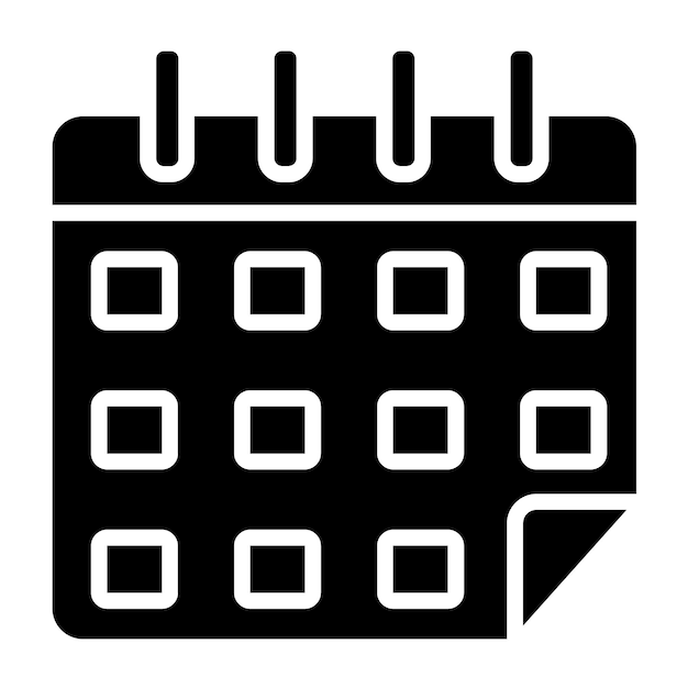 Estilo de la ilustración vectorial del calendario