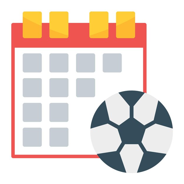 Estilo de la ilustración vectorial del calendario