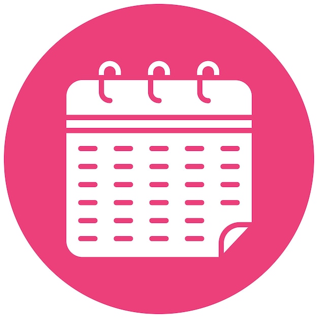 Estilo de la ilustración vectorial del calendario