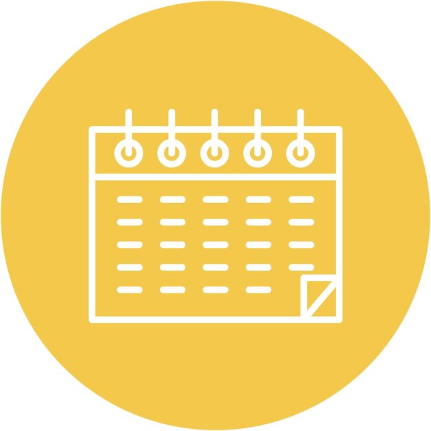 Estilo de la ilustración vectorial del calendario
