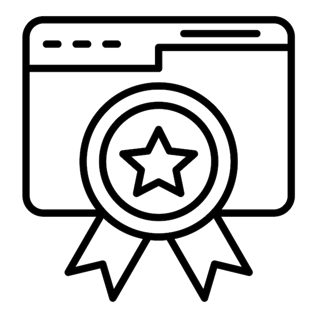 Estilo de ilustración vectorial de calidad de la página