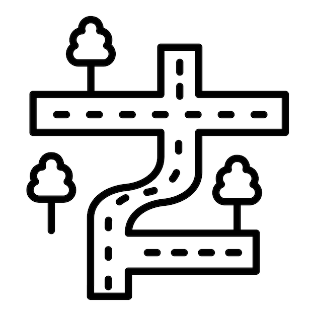 Estilo de ilustración vectorial de la calle