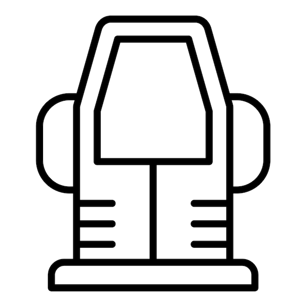 Estilo de ilustración vectorial de la cámara espacial