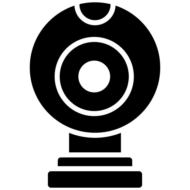 Estilo de ilustración vectorial de la cámara web