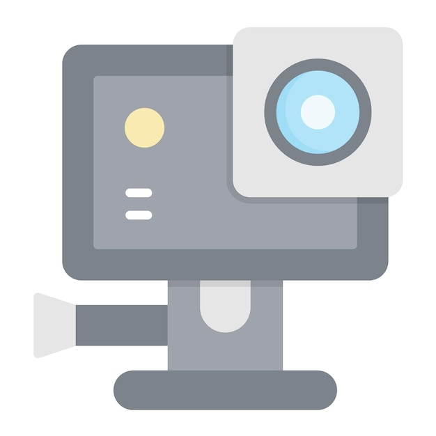 Estilo de ilustración vectorial de la cámara
