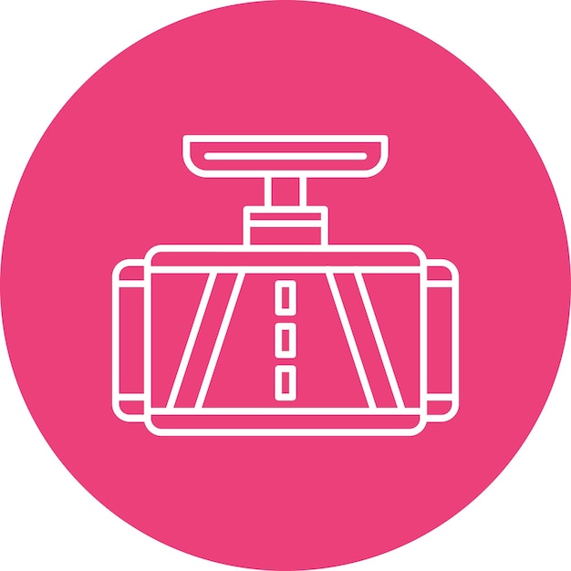 Estilo de ilustración vectorial de la cámara