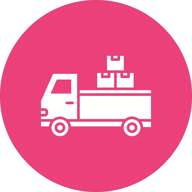 Estilo de ilustración vectorial de la camioneta