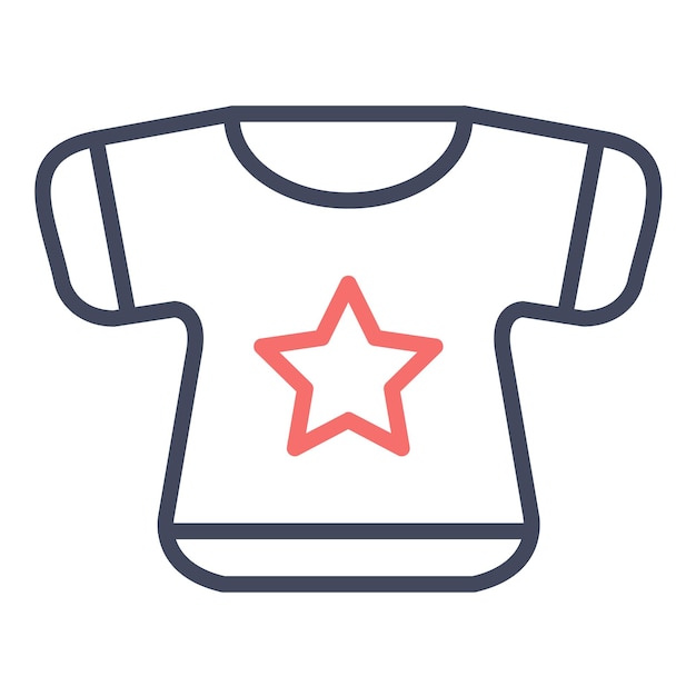 Estilo de ilustración vectorial de camisa pequeña