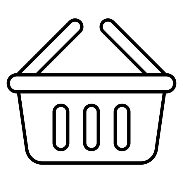 Estilo de ilustración vectorial de la canasta