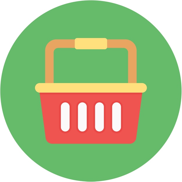Estilo de ilustración vectorial de la canasta