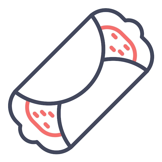 Vector estilo de ilustración vectorial de cannoli