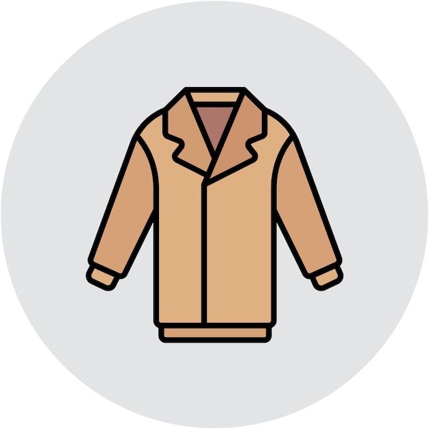 Estilo de la ilustración vectorial de capa larga