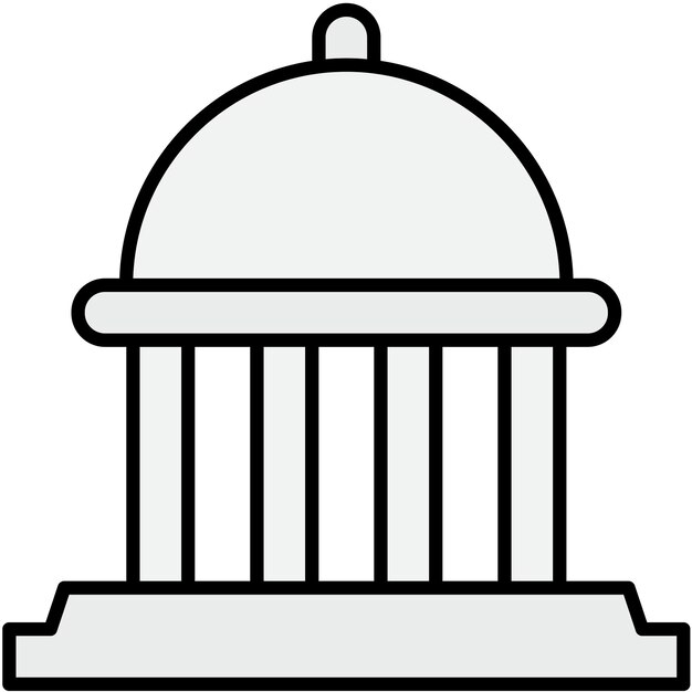 Estilo de ilustración vectorial del Capitolio